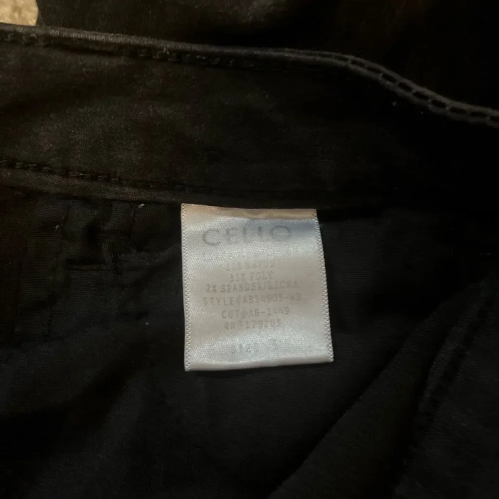 Cello Black Midrise Skinny Raw Hem Jeans Size 3